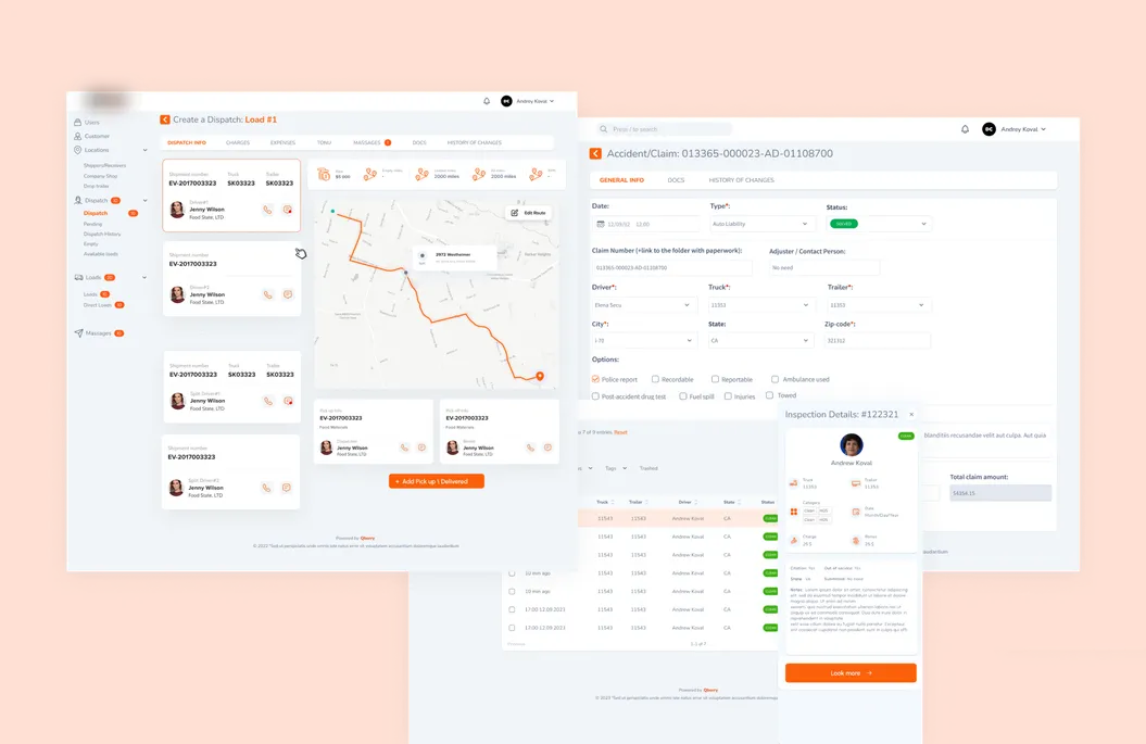 Transportation Management System with driver app
